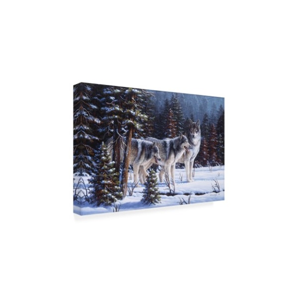 R W Hedge 'Winter Coats' Canvas Art,16x24